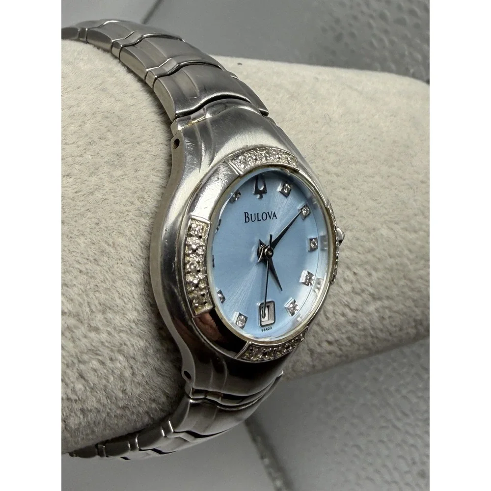 Bulova 96R02 Maestro New Battery Ladies Watch 26MM 7